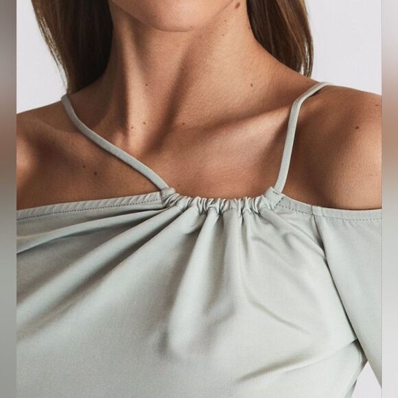 NWOT Reiss Cierra Strappy Off The Shoulder Top - Picture 3 of 8